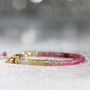 Pink And Green Sapphire Bracelet, thumbnail 11 of 12