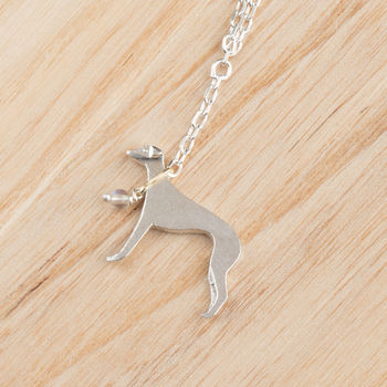 Whippet Necklace In Solid 925 Sterling Silver, 4 of 6
