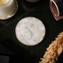 White And Silver Crystal Coaster Set Of Two, thumbnail 3 of 6