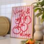 Vine And Dine Kitchen Print, thumbnail 2 of 4
