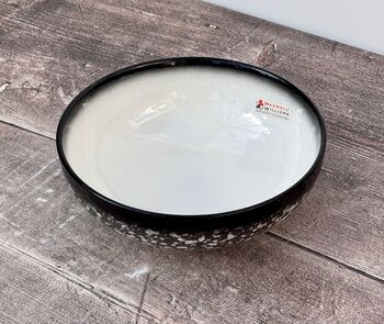 Black And White Speckled Cereal Bowl, 15.5cm, 2 of 3