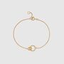 Kelso Alhambra Gold Plated Twisted Rings Bracelet, thumbnail 1 of 4