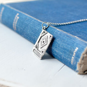 Silver Plated Book Pendant Necklace, 4 of 10
