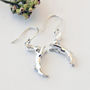Boxing Hare Earrings In Sterling Silver, thumbnail 1 of 10
