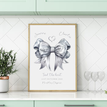 Personalised 25th Silver Wedding Anniversary Gift For A Couple, 2 of 2