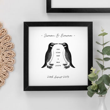 Love Gift 'One Kiss And I Was Yours' Penguin Print, 2 of 6