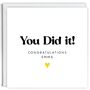 Personalised You Did It Congratulations Card, thumbnail 2 of 3