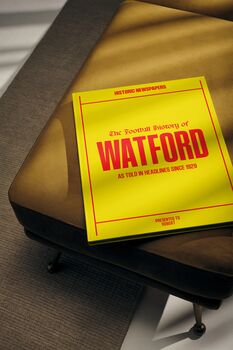 Watford Fc Personalised Football Gift Hornets Newspaper History Book, 12 of 12