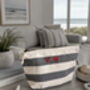 Nautical Striped Cotton Make Up Cosmetic Bag, thumbnail 2 of 9