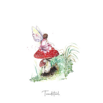 Toadstool Fairy Fine Art Print, 2 of 3