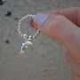 Sterling Silver Ball Bead Ring With Dolphin Charm, thumbnail 2 of 5