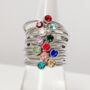 Birthstone Stacking Ring, thumbnail 1 of 5