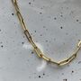 Paperclip Necklace Gold, thumbnail 2 of 2