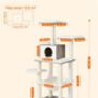 Cat Tree 138cm Modern Cat Tower Washable Cushions, thumbnail 11 of 12