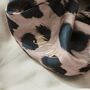 Personalised Large Leopard Print Satin Scrunchie, thumbnail 3 of 3