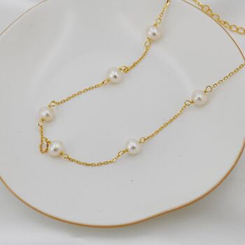 Genuine Pearl Choker Necklace, 2 of 12