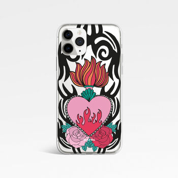 Tribal Tattoo Heart Phone Case For iPhone, 10 of 10