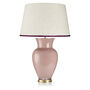 Stretched Silk Lampshade With Coloured Trim, thumbnail 4 of 11