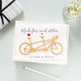 Paper Cut Tandem, Cyclists Wedding Anniversary Card, thumbnail 3 of 4