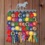 Equestrian/Horse Rosette Hanger Wall Display, thumbnail 2 of 10