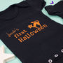 'My First Halloween' Personalised Babygrow, thumbnail 3 of 6