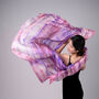 100% Mulberry Silk Scarf, Lilac And Purple In Gift Box, thumbnail 1 of 11