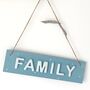Family Hanging Wooden Sign, thumbnail 2 of 2