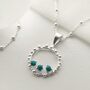 Sterling Silver Turquoise Splash Necklace, thumbnail 1 of 7