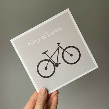 King Of Lycra Card Birthday/Father's Day Card, 2 of 2