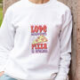 Love Disappoints Pizza Is Eternal Valentine Sweatshirt, thumbnail 1 of 5