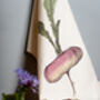 Purple Turnip Vegetable Tea Towel, thumbnail 1 of 2