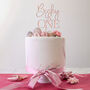 Wooden First Birthday Cake Topper With Name, thumbnail 4 of 5