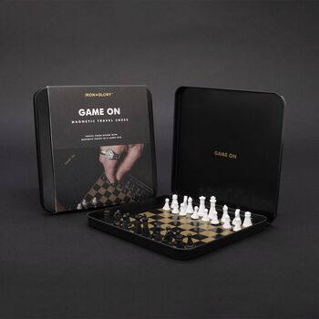 Iron And Glory 'Game On' Magnetic Travel Chess Set, 3 of 4