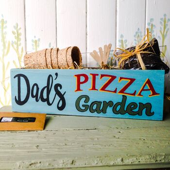 Personalised Complete Pizza Herb Garden Window Box, 4 of 4