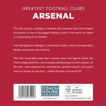 Arsenal Greatest Football Clubs Book, 2 of 3