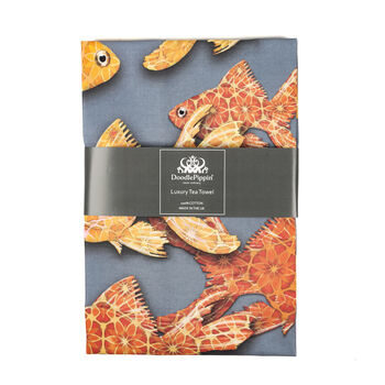 Goldfish Tea Towel | 100% Cotton | Made In England, 2 of 9