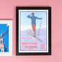 Limited Edition: Vintage Les Grisons Ski Poster Print, thumbnail 2 of 8