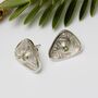 Sterling Silver Gemstone Celtic Warrior Shield Earrings, thumbnail 6 of 8