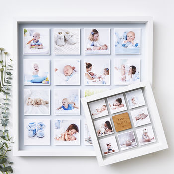 Personalised Framed Baby Photo Print, 2 of 12