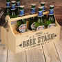 Typography Bottle Gift Box Hamper Caddy With Handle, thumbnail 1 of 3