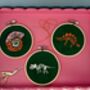 Mini Prehistoric Embroidery Set Kit, thumbnail 2 of 4