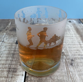 Runner's Etched Glass Tumbler, 5 of 6