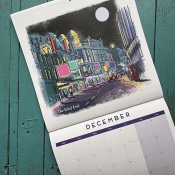 London Illustrated Locations 2026 Calendar, 11 of 12