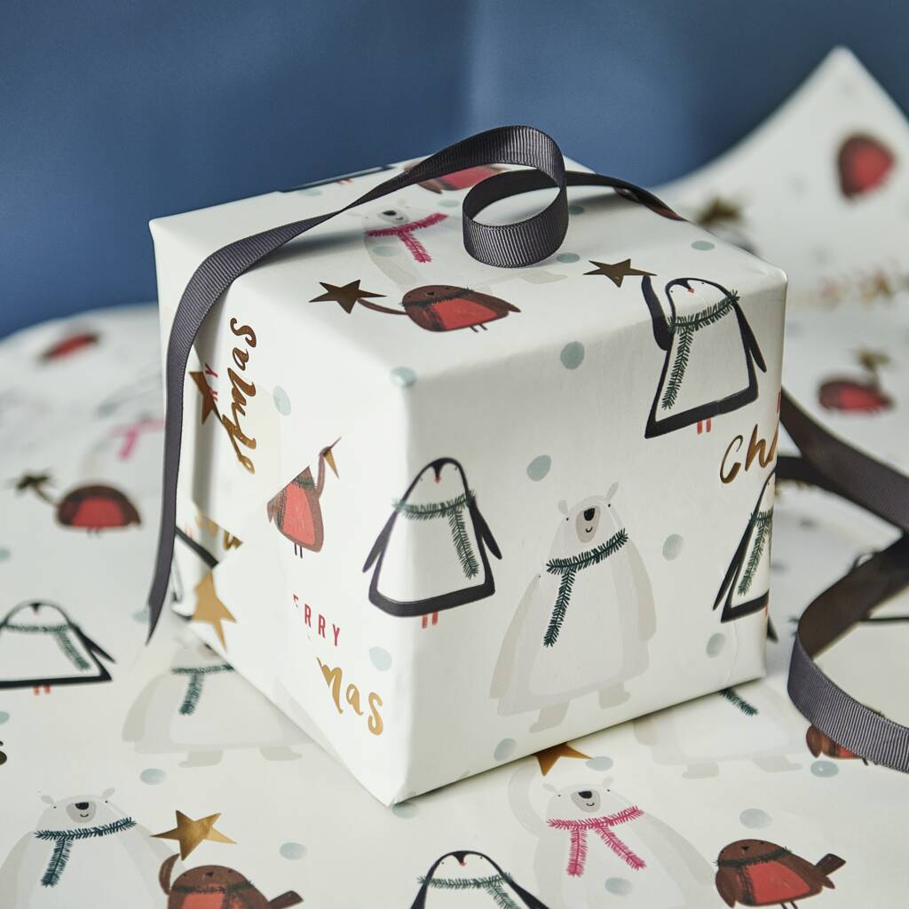 Luxury Gold Foiled Christmas Wrapping Paper, 1 of 2