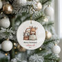 Personalised Woodland Reindeer Christmas Bauble, thumbnail 5 of 11