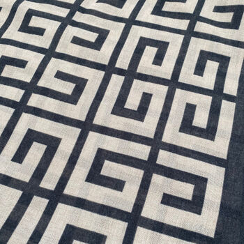 Geometric Block Print Scarf, 4 of 5