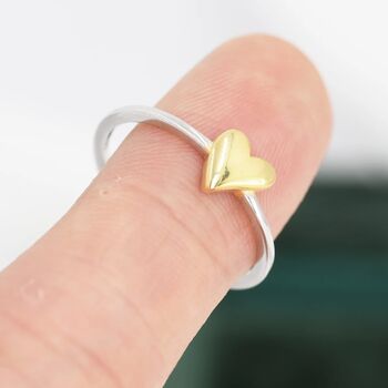 Heart Ring In Sterling Silver, 3 of 9