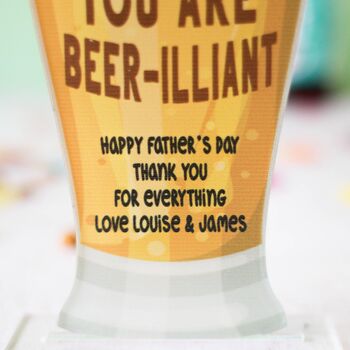 Personalised Beer Card For Grandad, Beer Illiant, 4 of 6