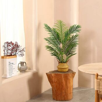 Artificial Fake Palm Tree Decorative Faux Plants, 4 of 11