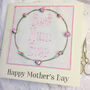 Mothers Day Best Mum Ever Embroidered Rose Card, thumbnail 3 of 4